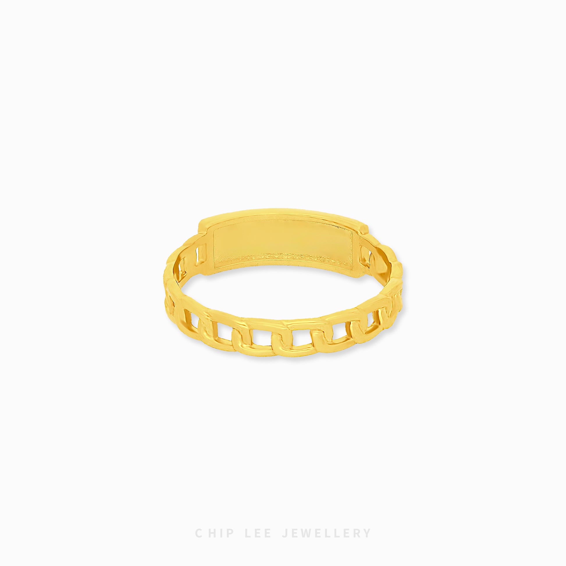 Dainty Bar Ring by Chip Lee Jewellery, 916 gold, featuring a minimalist bar design, adding a touch of elegance to any outfit.