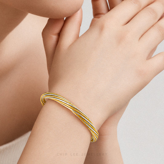 Duo-Tone Flexi Italia Bangle
