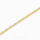 916 gold two tone barrel chain bracelet close-up