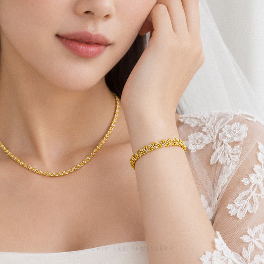 Duo Tone Bismark Chain Bracelet