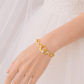 Duo Tone Circle Heart Bracelet