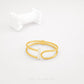 Duo Tone Cuff Bangle by Chip Lee Jewellery Singapore, sculpted 916 gold with matte and high-polish finishes, bold and elegant accessory
