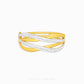 Discover the Duo Tone Duo Crossover Bangle by Chip Lee Jewellery in Singapore. Sculpted 916 gold with matte and high-polish finishes offers bold elegance and unique style.