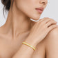 Duo Tone Facet Eternity Bangle