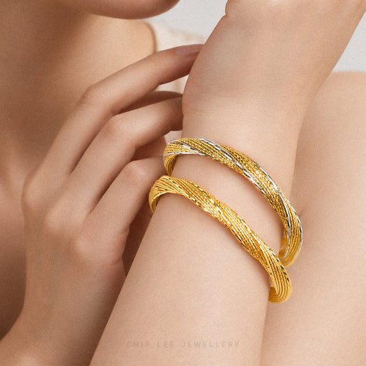 Duo Tone Flexi Italia Bangle