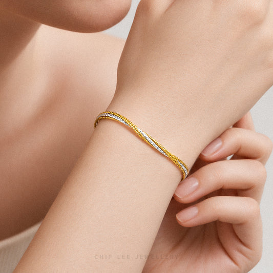 Duo Tone Flexi Italia Bangle
