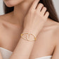 Duo Tone Gold Loop Knot Bangle