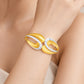 Duo Tone Loop Cuff Bangle