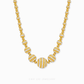 Duo Tone Oracle Statement Necklace in 916 gold