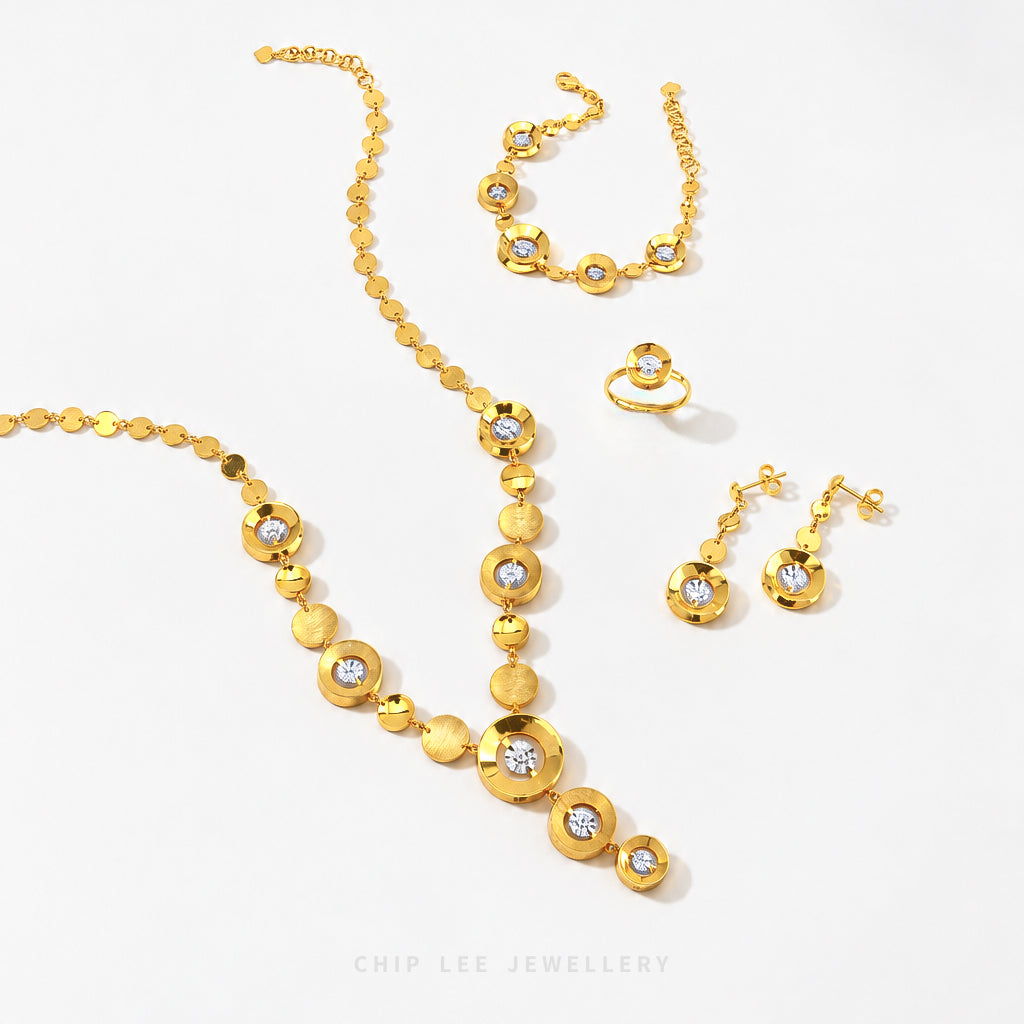Duo Tone Oracle Statement Necklace
