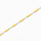 Duo Tone Pavé Bracelet with mixed metal finish