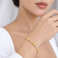 Duo Tone Pave Bracelet