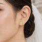 Duo Tone Pave Earrings