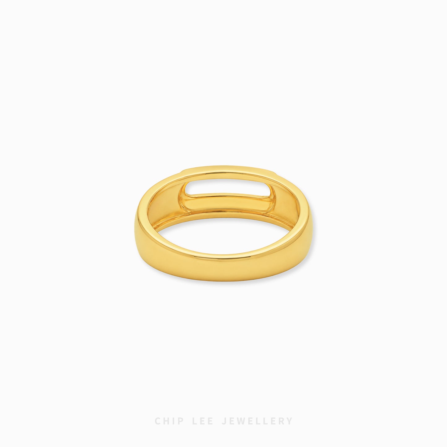 Modern duo tone statement ring for women