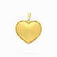 Duo Tone Sunburst Heart Pendant in yellow & white 22K gold by Chip Lee Jewellery Singapore – certified 916 gold, dynamic sunburst heart design.