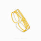 Duo Tone Trinity Bangle by Chip Lee Jewellery Singapore, sculpted 916 gold with matte and high-polish finishes, bold and elegant accessory
