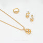 Duo Tone set with alternating yellow and white gold links in 916 gold by Chip Lee Jewellery Singapore