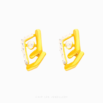 Duo Tone Turkish Design Earring - Chip Lee Jewellery