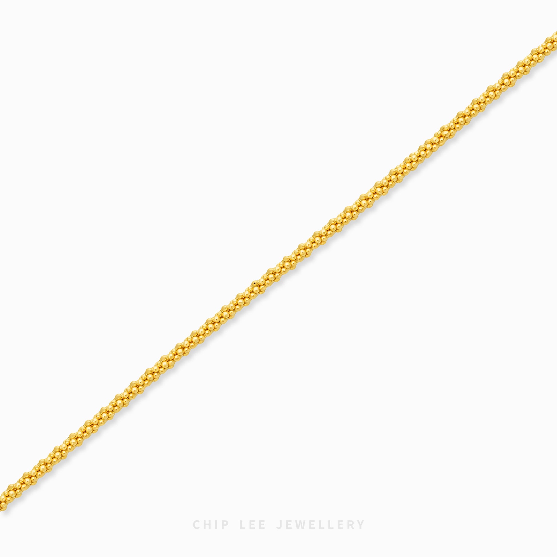 Elodie Fine Bracelet with finely woven links and small rounded accents in a slender profile