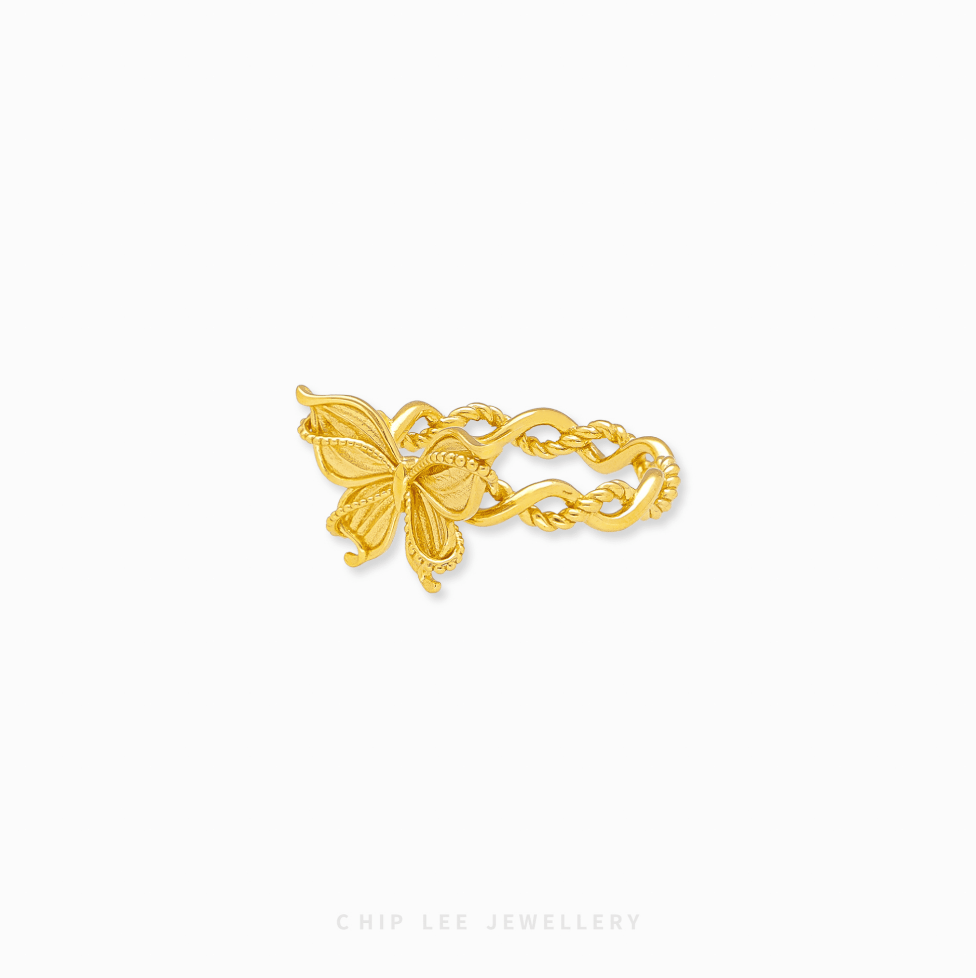 Enchanted Butterfly Ring in 916 gold