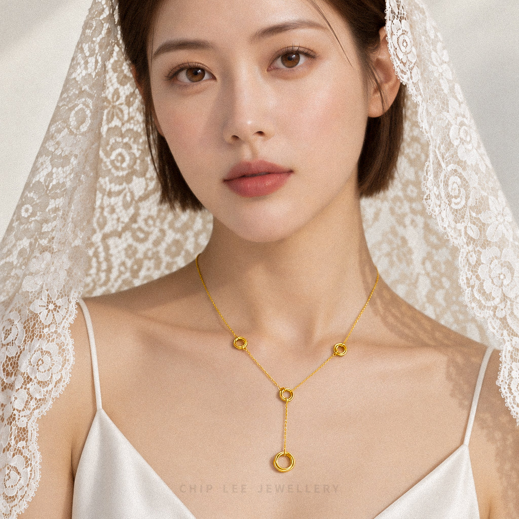 Evermore Trinity Loop Necklace