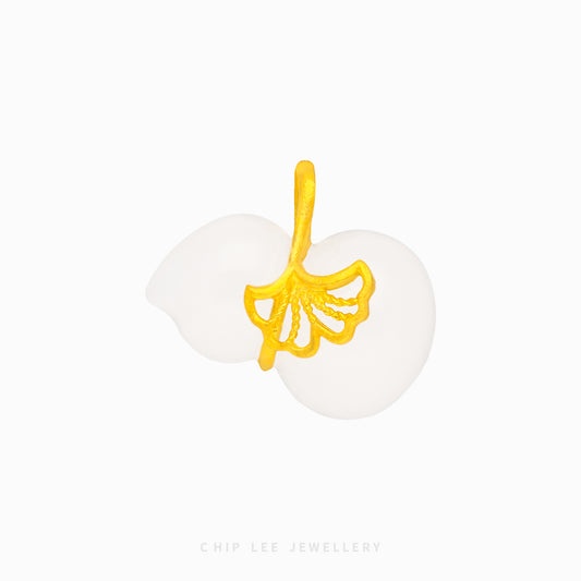 999 Pure Gold Hu Lu ( 葫芦) Gourd He Tian Jade Pendant