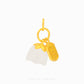 999 Pure Gold Flower He Tian Jade Pendant