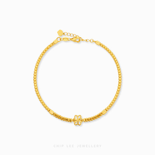 elegant floral bracelet with delicate flower design for women