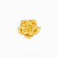 999 gold flower ring elegant feminine style