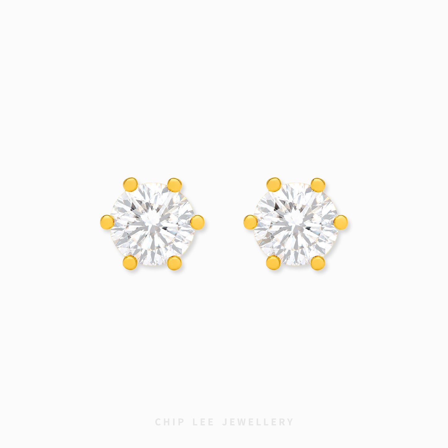Cubic Zirconia Stud Earrings