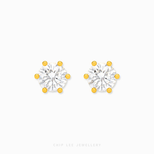 Cubic Zirconia Stud Earrings