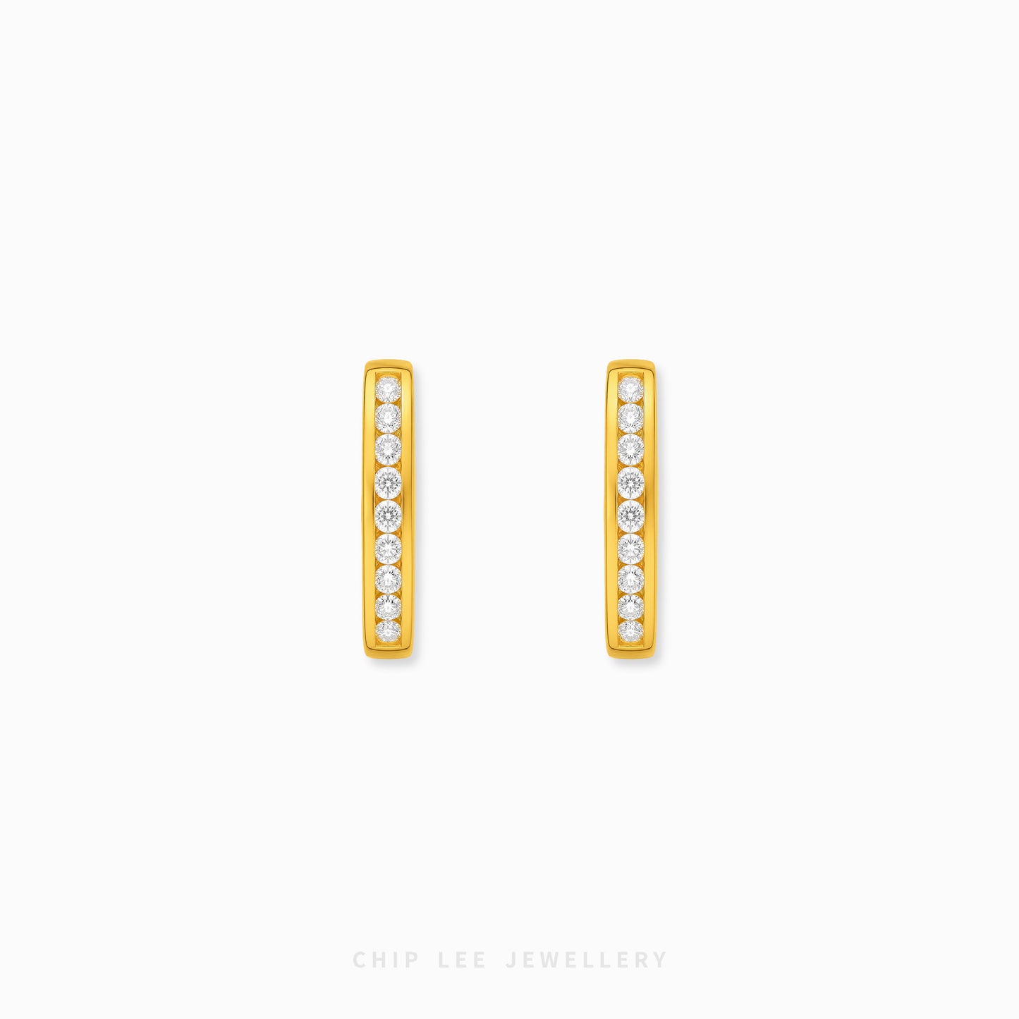 Cubic Zirconia Hoop Earrings