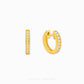 Cubic Zirconia Hoop Earrings