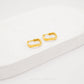 Gleam Curve Hoop Earrings in 916 gold, gently curved statement hoops by Chip Lee Jewellery Singapore 