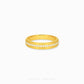 916 gold grooved eternity ring in 22K gold with continuous textured band design