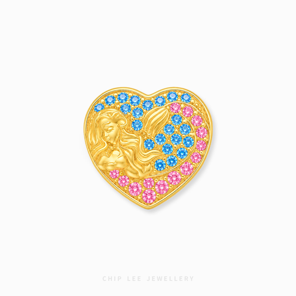 Guardian Angel Heart Charm