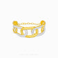 Duo Tone Loop Cuff Bangle - Chip Lee Jewellery