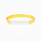 Duo Tone Semi Rectangular Bangle - Chip Lee Jewellery