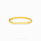 Duo Tone Classic Angular Bangle - Chip Lee Jewellery