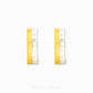 Duo Tone Textured Hoop Earring