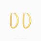 Classic Oval Hoop Earrings