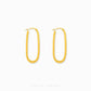 Classic Oval Hoop Earrings