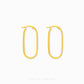 Classic Oval Hoop Earrings