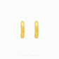 Geometric Cut Hoop Earring
