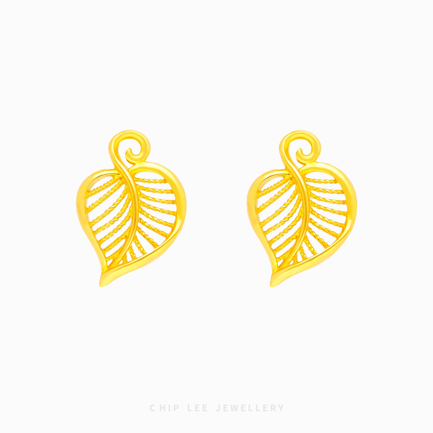 Gold Leaf Petal Earring