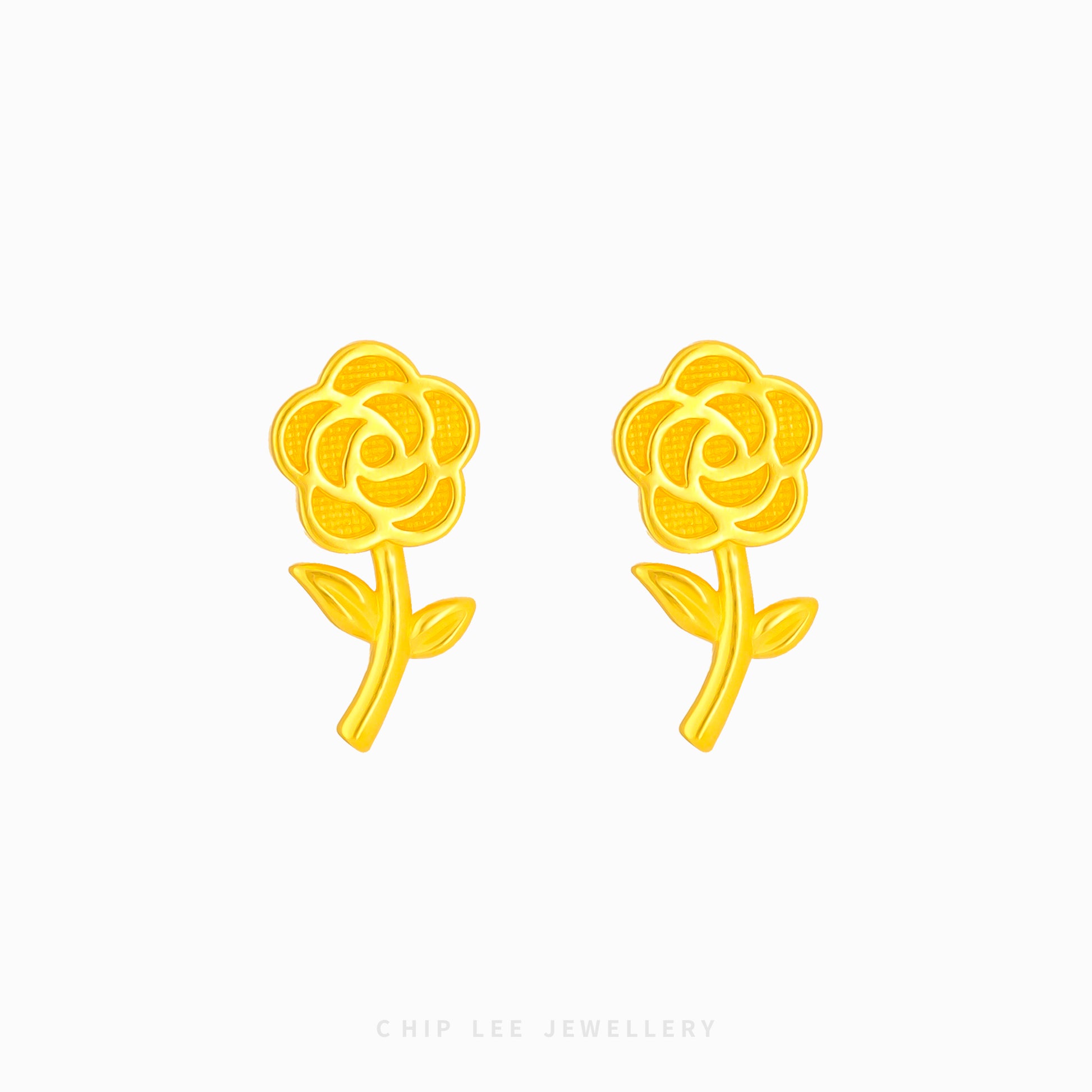 Rose Stud Earring - Chip Lee Jewellery