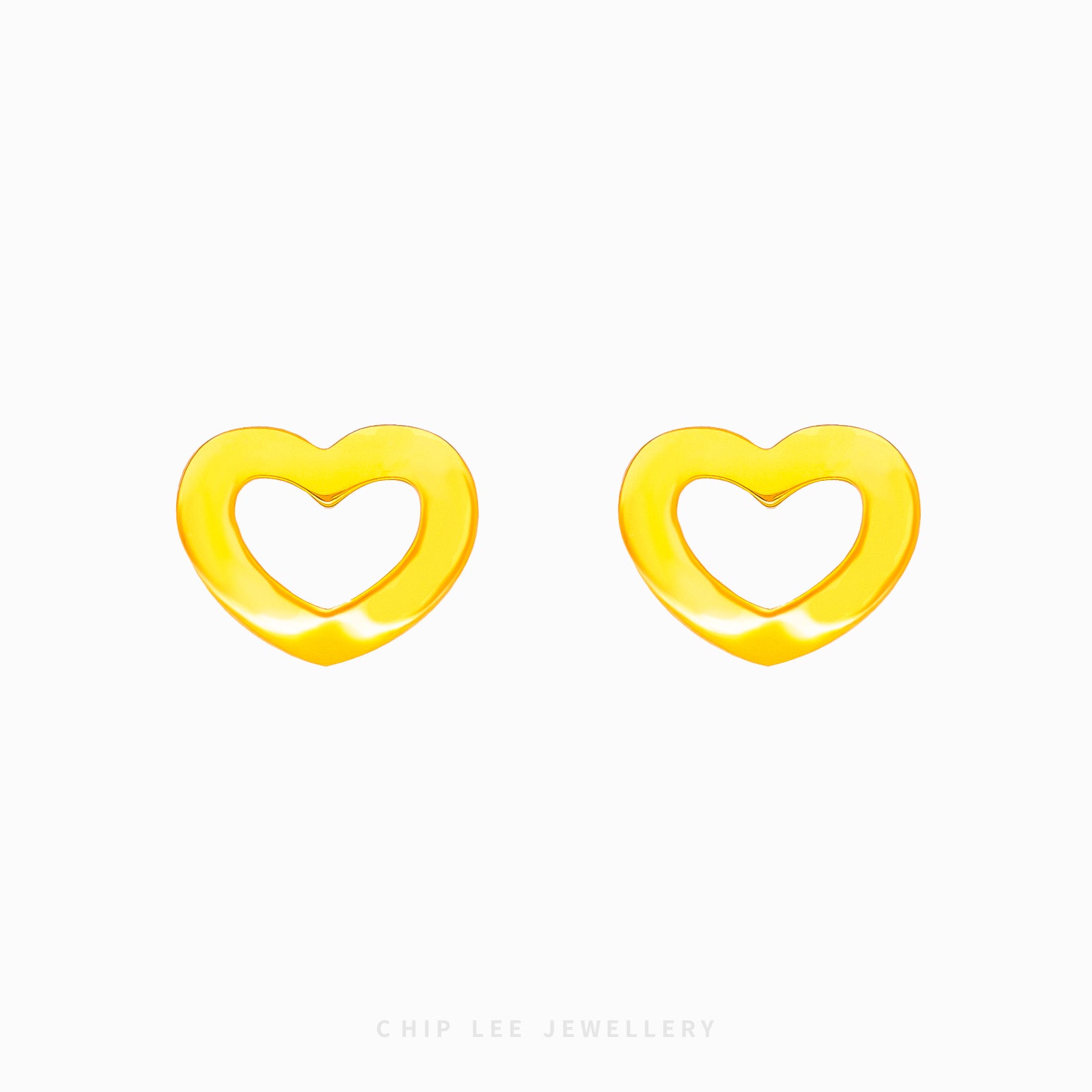 Hollow Heart Stud Earring - Chip Lee Jewellery