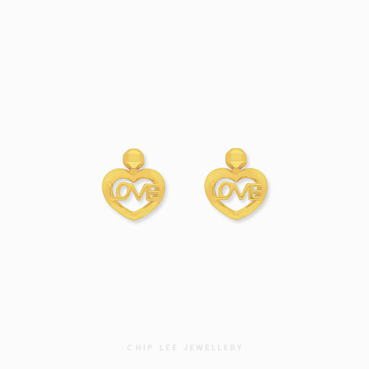 Love Heart Stud Earring