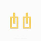 Rectangular Geometric Stud Earring