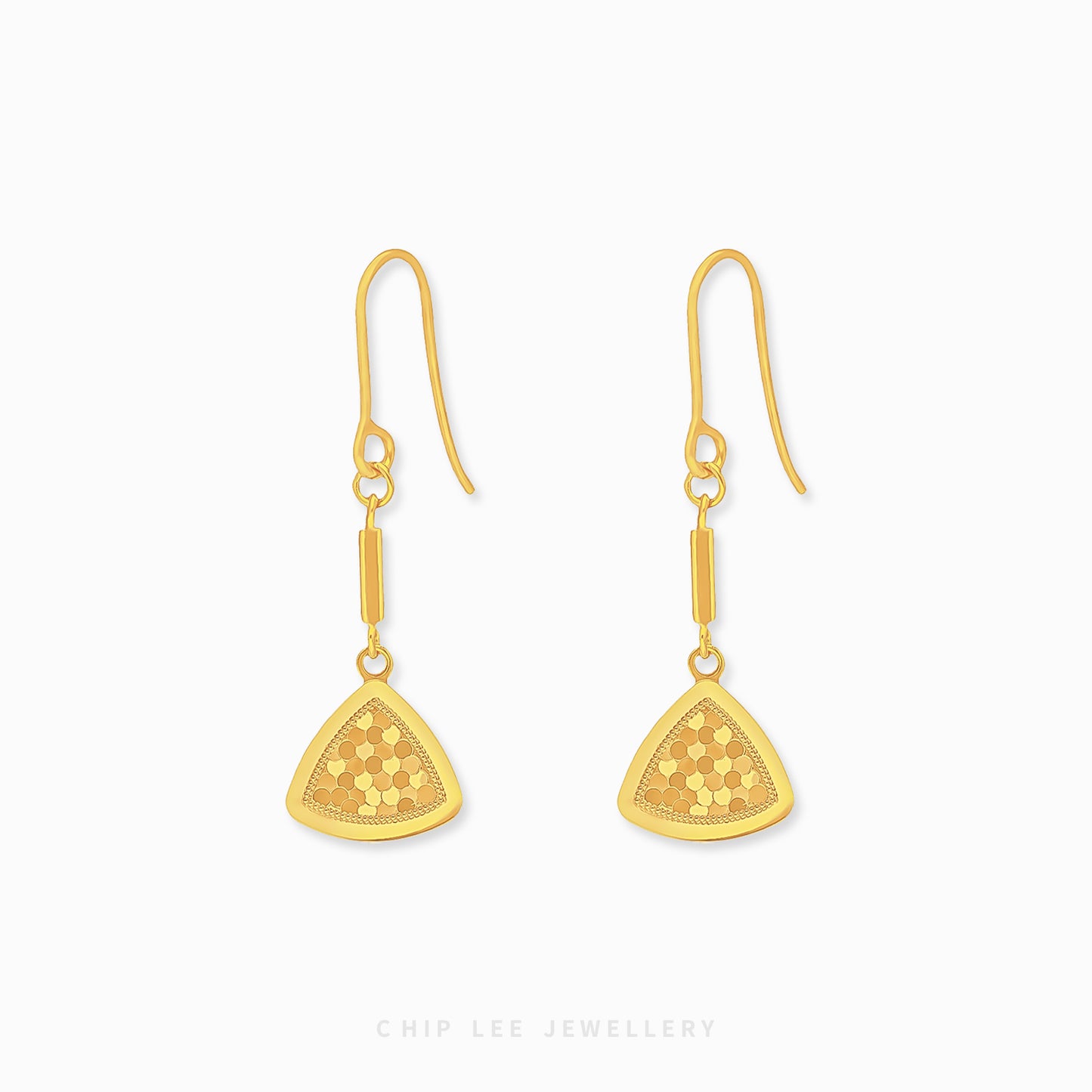 Triangular Honeycomb Dangling Earring